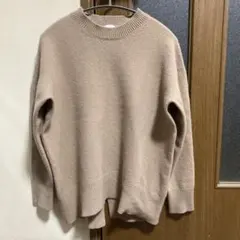 Spick & Span ウールカシミヤ バックスリット ニット　キャメル