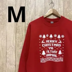 ギルダン　GILDAN 古着　スウェット　トレーナー　アメカジ　クリスマス　毛玉