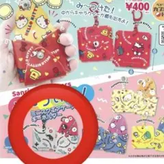 サンリオ　み～つけた！ミニスクエアケースキーホルダー　バッドばつ丸