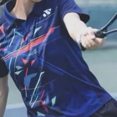 テニスウェア　ユニフォーム　ヨネックス　ポロシャツ　ブルー　女子テニス