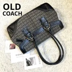 極美品 vintage coach old mini Boston flap