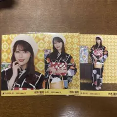 乃木坂46 生写真 浴衣 2026 岩本蓮加 3種コンプ - メルカリ