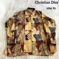【✨90's】Christian Dior クリスチャンディオール 総柄シャツ