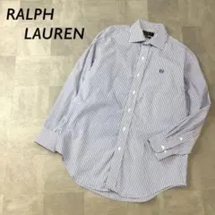 LAUREN RALPH LAUREN ストライプ 長袖 シャツ ブルーライン