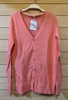 ☆新品未使用☆NICE CLAUP コーラルピンク Mサイズ カーディガン