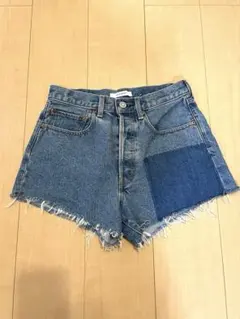 MOUSSY デニム　ハイウエスト　ショートパンツ　ダメージ　平成ギャル　y2k