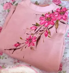 ‼️クリスマスセール‼️長袖　薔薇手描き