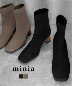 minia ブラック ショートブーツ ブーツのサムネイル