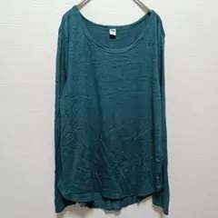 ❤美品 OLD NAVY ティール 長袖 薄手 ニット カットソー トップス M