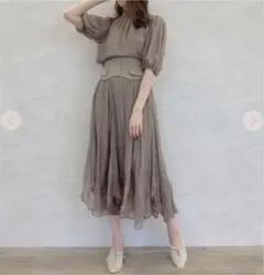 半額以下✩COCO DEAL シフォン セットアップ