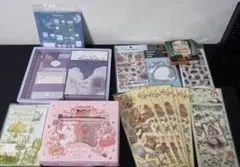 コラージュ素材　ステッカーシールマスキングテープ等まとめ売り