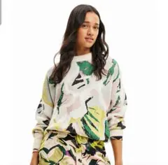 デシグアル　アーティ オーバーサイズセーター　ニット　M