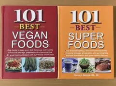 英語料理本２冊セット：VEGAN FOODS / SUPER FOODS