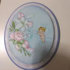 トールペイント壁掛け　☆春にピッタリ☆　天使と花のサムネイル