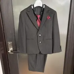 elle en noir グレー ストライプ フォーマルスーツ120