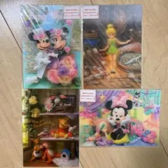 ディズニー　3Dポストカード　セット