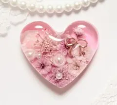 メル30077様ご専用⟡806可憐な♡ハート レッド系ブーケ 大パール リボン