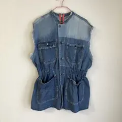 CIAOPANIC TYPY ビンテージリメイクデニムオーバーベスト