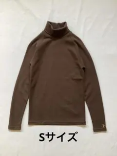 ストレッチフライス　タートルネックロングスリーブ　チョコ　Sサイズ　新品未使用