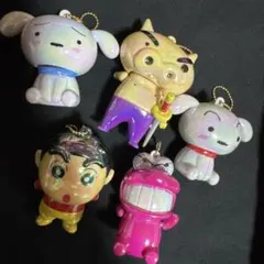 クレヨンしんちゃん オーロラ　キーホルダー　5点セット　ワニ山　ぶりぶりざえもん