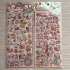 3D FAN STICKERS 立体シール うるちゅステッカー 2シートセット