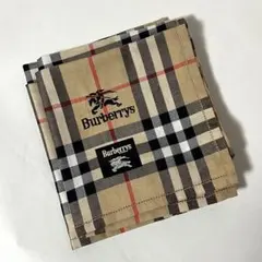 【新品未使用】バーバリー ハンカチ ノバチェック ホースマーク ベージュ