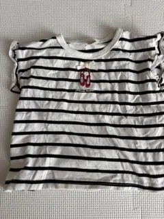 ストライプ柄Tシャツ 90cm プティマイン