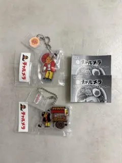 明星 チャルメラ ロゴチャーム付きアクリルキーホルダー＆ステッカー 2点セット
