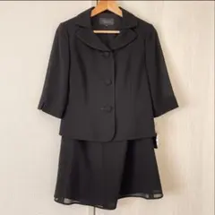 新品 ブラックフォーマル 喪服 セットアップ 9号 七分袖