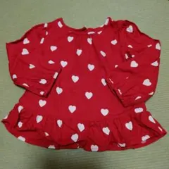 baby GAP ハート柄フリルトップス