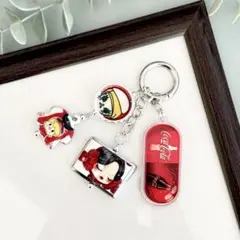 レッド×シルバー コーラ じゃらじゃらキーホルダー
