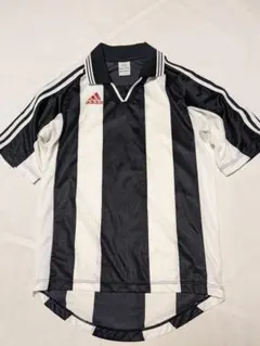 00s adidas アディダス ゲームシャツ ポロシャツ 白×黒