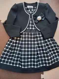 チェック柄ワンピース ジャケット 100cm