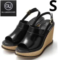 新品 GU UNDERCOVER ウエッジサンダル 22.5cm Sサイズ 黒