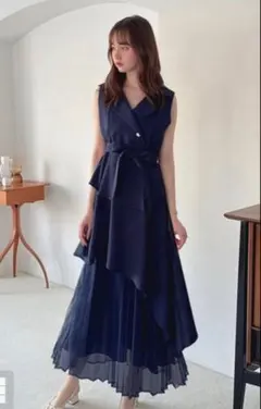 即購入可能！！GRL リボンベルト付きアシメトレンチワンピース