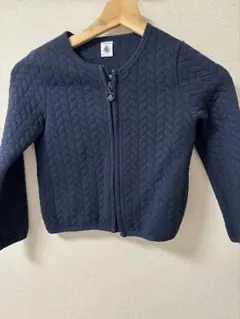 プチバトー ネイビー キルティングカーディガン 116cm ザラ　ファミリア