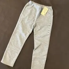 無印　ストレートパンツ　120 グレー