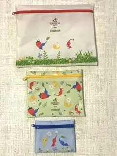 GODIVA ピクミン ポーチ 3種セットのサムネイル