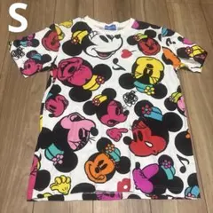 ディズニーランド　限定　総柄　ミニーちゃん　半袖　Tシャツ　S