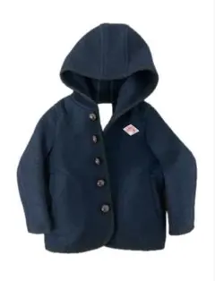 DANTON ネイビー フード付きコート