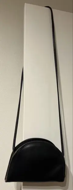 オールドコーチ　ハーフムーン ショルダーバッグ レザー ブラック