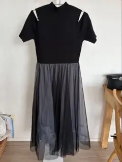 MERCURYDUO 半袖ニットワンピース Sサイズ