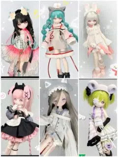 不可食用人形 月飛び時間 1/12 BJDブラインドドール BOX 6個入り