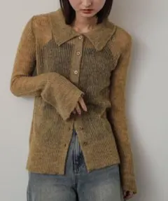 sense of place モヘアエリツキセーター