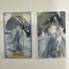 魔道祖師 公式茶屋 クリアカード 鳥獣遊戯 ver.A 藍忘機 江厭離 - メルカリ
