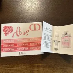 Dior ステッカー　香水サンプル付き