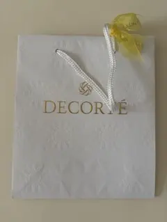 【DECORTÉ】 ショップ袋 ホワイト 1枚　コスメデコルテ