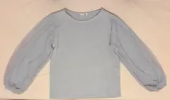 ラベンダー パフスリーブ セーター