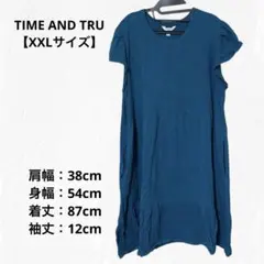 TIMEANDTRU ティアードデザイン 半袖 ワンピース 【XXL】