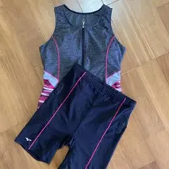 ♡MIZUNOセパレート水着 グレー/ピンク サイズＯ